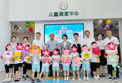 宁波市委常委、宣传部部长金彦调研宁波市康复医院儿童康复中心